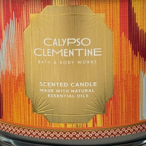 BBW Calypso Clementine Bath & Body Works 3 Wick Candle - Picture 3 of 10
